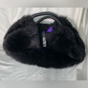 Newport News Vintage Fuzzy Handbag